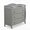 Gray, variant on ELLEGHT 3-Drawer Dresser Changer, Changing Table, Nursery Dresser with Safety Belt, Guardrails & Changing Top for Baby Nursery in Gray
