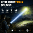 thumbnail image 4 of TEIPUERY Rechargeable Flashlight, USB-C LED Flashlight with Zoom Focus & Digital Display for Camping and Emergency Use, 4 of 7