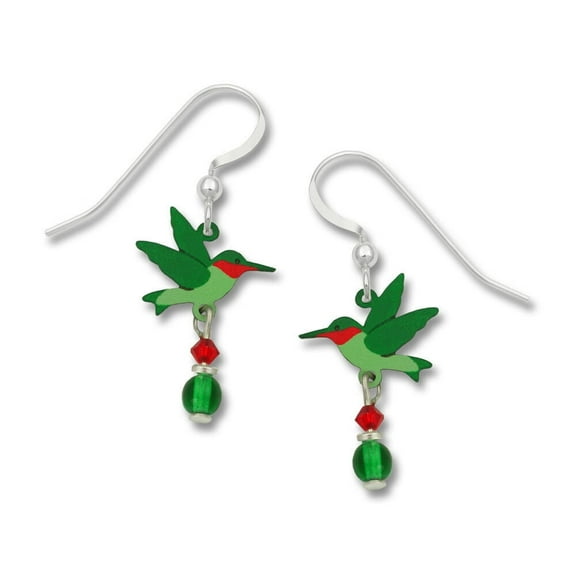 RUBY THROATED HUMMINGBIRD Hypo-Allergenic Earrings, by Sienna Sky