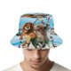 thumbnail image 4 of Madagascar Sombrero bucket para adultos, gorra de protección solar, sombrero de pescador plegable para viajes al aire libre, pesca y actividades de verano, 4 of 6