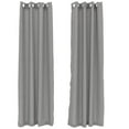 thumbnail image 3 of Sunnydaze Modern 2-Piece Gray Solid Light-Filtering Indoor or Outdoor Curtain Set, 3 of 11