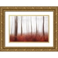 thumbnail image 1 of Davidsson, Gustav 32x23 Gold Ornate Wood Framed with Double Matting Museum Art Print Titled - Endless Woods, 1 of 4