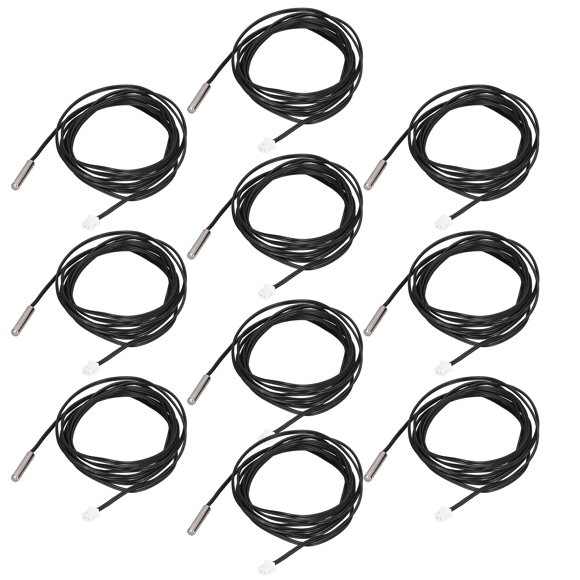 Thermistor Sensor, Quick Response NTC Temp Probe High Sensitivity Accurate 10Pcs Wide Utility For Measuring 5K B3470,5K B3950,10K B3435,10K B3950,15K B3950,20K B3950,50K