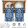 thumbnail image 5 of Navy Blue Gourd Kitchen Towels Set of 2, Modern Abstract Art Floral Absorbent Dish Towels for Kitchen, Microfiber Hand Towel, Quick Drying Tea Towel for Cleaning Decorative Dishcloths, 5 of 7