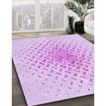 thumbnail image 3 of Ahgly Company Machine Washable Indoor Round Transitional Heliotrope Purple Area Rugs, 3' Round, 3 of 7