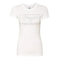 thumbnail image 2 of Wild Bobby Stronger Than Cancer Distressed Breast Cancer Awareness Women Slim Fit Junior Tee, White, Large, 2 of 6