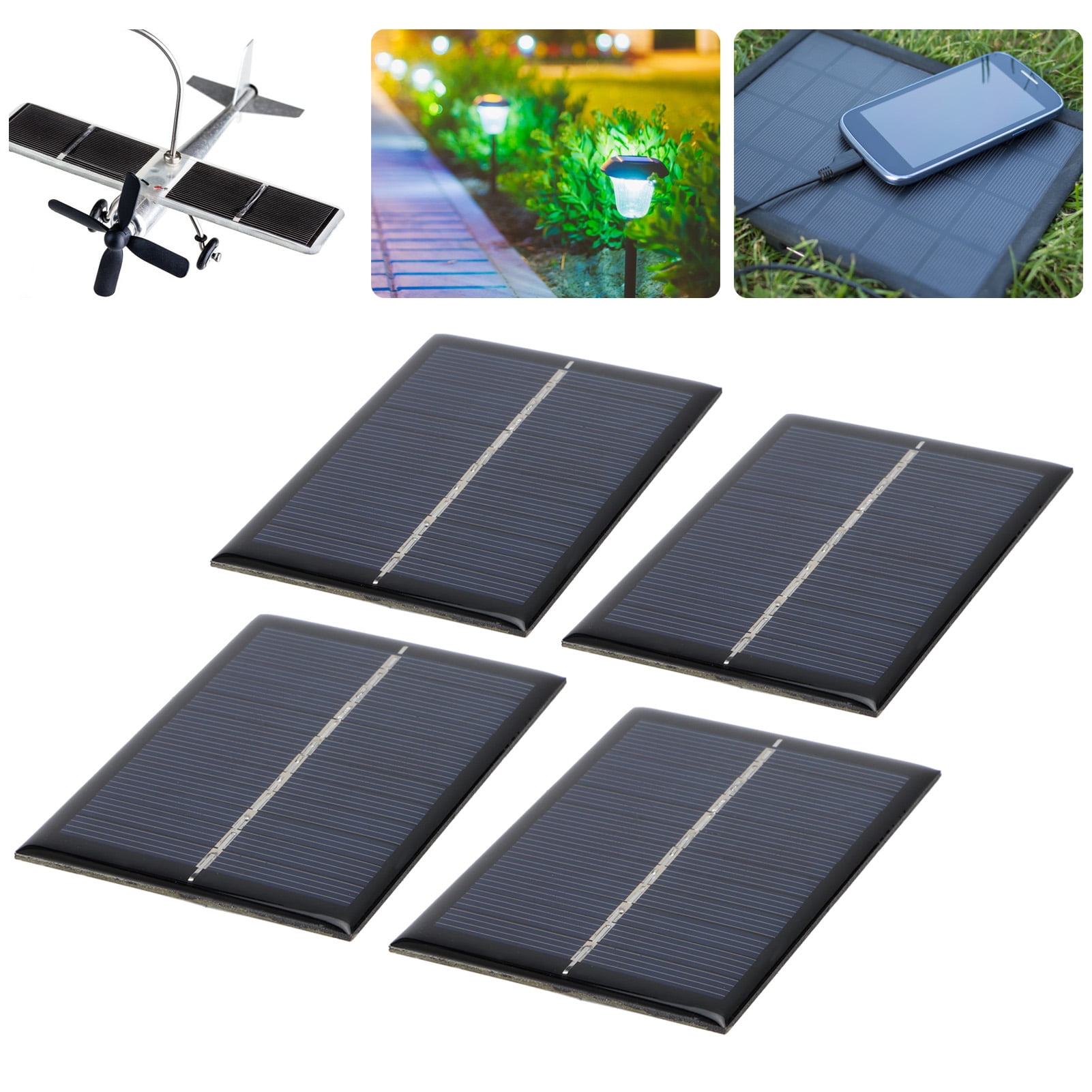 6V 6W Flexible Solar Panel Module Board Outdoor Light Lamp Power Battery Charger 