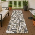 thumbnail image 6 of Addison Rugs Chantille Indoor/Outdoor Transitional Abstract Graphite Machine Washable Runner Rug, 2'3" x 7'6", 6 of 7