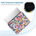 thumbnail image 2 of FORMRS 13"-13.3" Laptop Sleeve Protective Case Soft Carrying Quilted Computer Bag Cover, Yellow Colorful Circles, 2 of 7