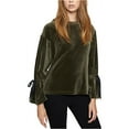thumbnail image 2 of Sanctuary Clothing Womens Velet Pullover Blouse, Green, Small, 2 of 2