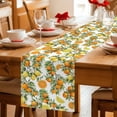 thumbnail image 5 of Orange Lemons Table Runner 72 Inches, Summer Botanical Farmhouse Vintage Art Bed Runner Dresser Scarves Tabletop for Indoor Outdoor Parties/Ceremony/Banquet, 18" x 72", 5 of 8