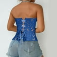 thumbnail image 3 of Costume Corset Top for Women: Sleeveless Lace-Up Bustier with Boning for Cosplay, Burlesque and Body Shaping, 3 of 6