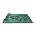 thumbnail image 2 of Ahgly Company Indoor Round Abstract Light Blue Modern Area Rugs, 8' Round, 2 of 4