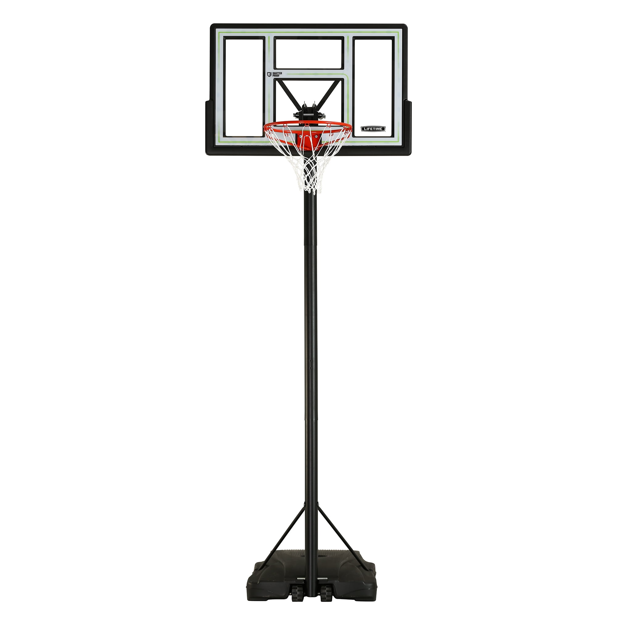 Lifetime Adjustable Portable Basketball Hoop, 44 Inch HDPE