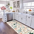 thumbnail image 3 of 3x10 Washable Hallway Runner Rug: Long Floral Scalloped Soft Runners For Kitchen Entryway Non Slip Bathroom Floor Mat 10ft Water Resistant Low Pile Carpet Living Room Bedroom(3x10 Cream), 3 of 6
