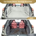 thumbnail image 3 of SUV Cargo Liner for Dogs - Waterproof Pet Cargo Liner with Side Flaps, Comfort Dog Cargo Cover with Bumper Flap, Scratchproof Non-Slip Large for Full-Size SUVs Vans, 55 x 93 Inch, Paw, 3 of 8