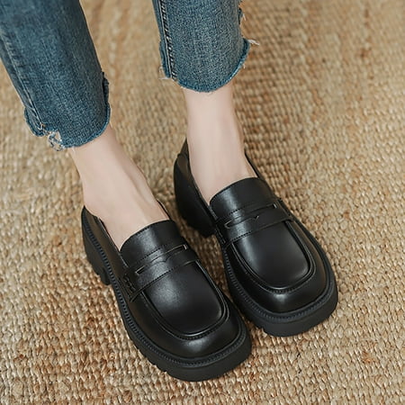 

adviicd Slip Resistant Shoes For Women White Flip Flops Women Women Hollow Platform Casual Shoes Solid Color Breathable Espadrilles Black 7