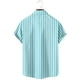 thumbnail image 4 of Camisas Hombre Manga Corta Camisa de manga corta con estampado corto para hombre, cuello informal, manga de verano, camisas para hombre (Green, XL), 4 of 5