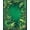 Green, Pattern 2, variant on ODIKA 4'x6' Machine Washable Non-Slip Area Rug, Wild Tiger Botanical Motif with Retro Blossoms and Leafy Vines High Traffic Rug, Green, 283203