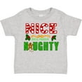 thumbnail image 3 of Inktastic Nice Until Proven Naughty with Holly and Gingerbread Man Boys or Girls Toddler T-Shirt, 3 of 5