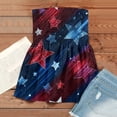 thumbnail image 5 of Women’s 250th Anniversary Tube Top Off Shoulder Sleeveless Patriotic Print Lightweight Polyester Casual Beach Party, 5 of 5