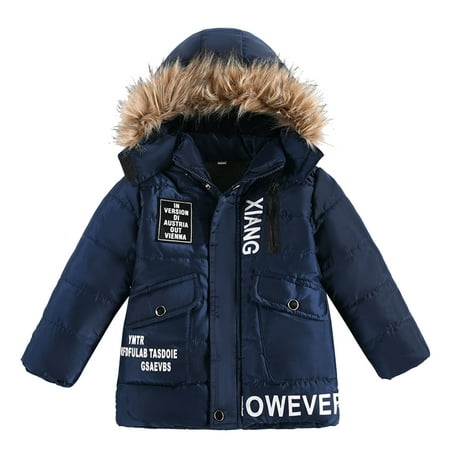 

Children Winter Boy Jacket Coat Hooded Coat Fashion Kids Warm Clothes Jacket Boys Coat&jacket For 4 Years