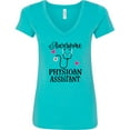 thumbnail image 3 of Inktastic Awesome Physician Assistant for Pa Women's V-Neck T-Shirt, 3 of 5
