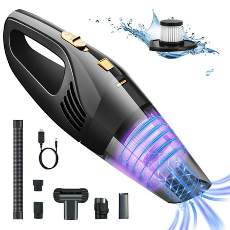 Pentantan Cordless Handheld Vacuum with 12000PA Powerful Suction, Portable Car Vacuum Cleaner For Car
