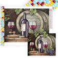 thumbnail image 1 of 5D DIY Cuadrado Taladro Diamante Pintura Vino Kit Del Arte 55x45cm, 1 of 9