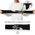 thumbnail image 6 of ALAZA Black Skeleton with Sunglasses UV Sun Protection Arm Sleeves UPF 50+ Compression Cooling Sleeve 1 Pair, 6 of 7
