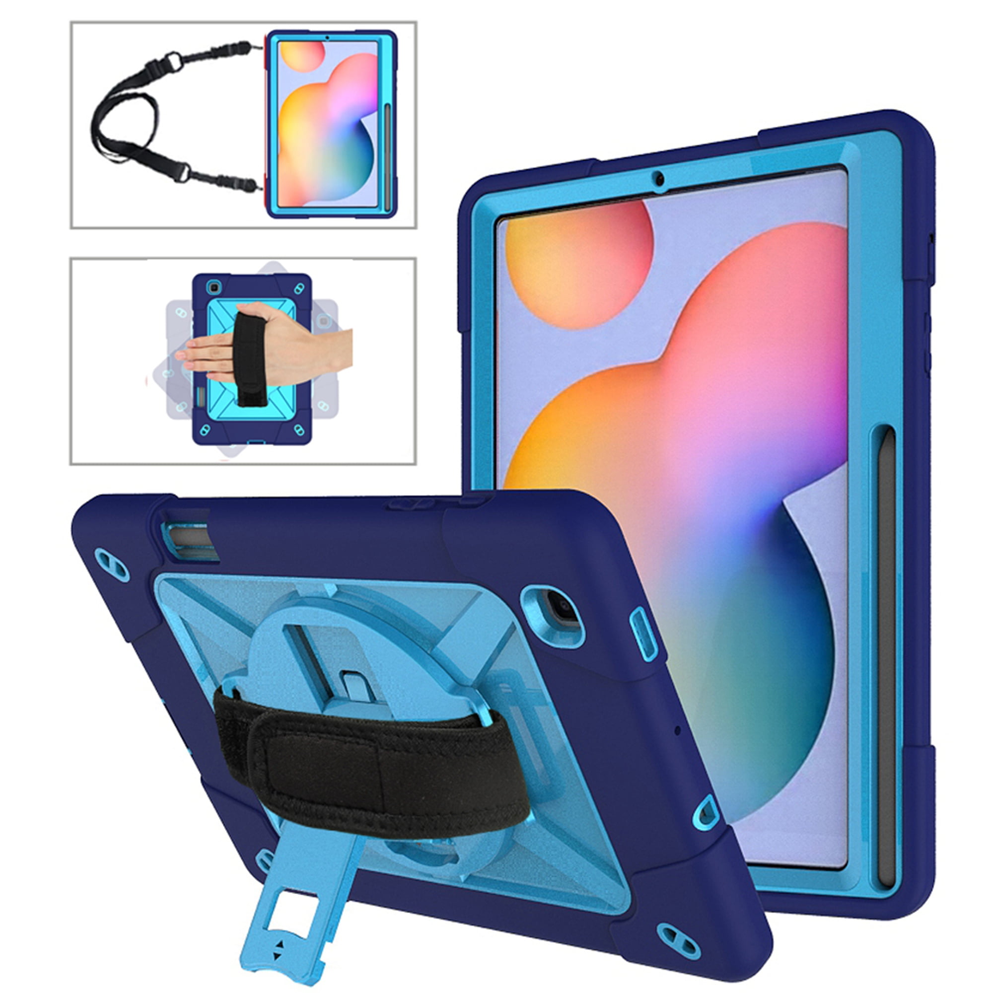 Dteck Case For Samsung Galaxy Tab S6 Lite 10.4 inch 2020 Model SM-P610 P615, Heavy Duty Rugged 3