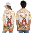 thumbnail image 5 of Happy Thanksgiving Chinese Crested with Turkey Pumpkins Autumn Vibes All Over Print 3D Baseball Shirt Dog Lover Softball Sport - 12018, 5 of 6