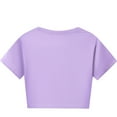 thumbnail image 4 of Teen Girl Summer Outfits Solid Color Short Sleeve Casual T-Shirt Tops + Shorts Pants Girls 2 Piece Outfits Girls Size 11-12T Clothes Girls Clothes, 4 of 4