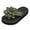 AG, variant on Women's Lightweight Floral Flip Flops Elegant Appliques Platform Beach Sandals Summer Slip On Flats Dress Slide Shoes Brown Size9.5