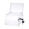 thumbnail image 4 of MAGIDEAL Acrylic Donation Business Container Case Fundraising Ballot Box transparent, 4 of 8