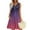 Purple, variant on MIANHT Womans Dresses Fashion Solid Color Drop Shoulder Mini Dress Comfy Slim Fit Sleeveless Faux-Wrap Sundress