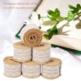 thumbnail image 2 of 6 rollos de arpillera con cinta de yute de arpillera de encaje para decoración artesanal de boda, 2M/rollo, 6 uds., 2 of 5