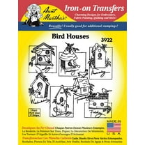 Aunt Martha's Hot Iron Transfers #3922 Bird Houses