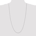 thumbnail image 2 of 14K White Gold bracelet Box chain 30 in 0.9 mm WG .90mm, 2 of 5