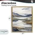 thumbnail image 4 of Stupell Industries Contemporary Flow Of Water Pond Gold Floating Frame Canvas Art, 17 x 21, by Alonza Saunders, 4 of 8