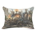 thumbnail image 4 of Pillow Case Plush Pillow Art Steampunk Train Painting Case standard size/King size/Queen size Bed Pillow Pillowcases, 4 of 9