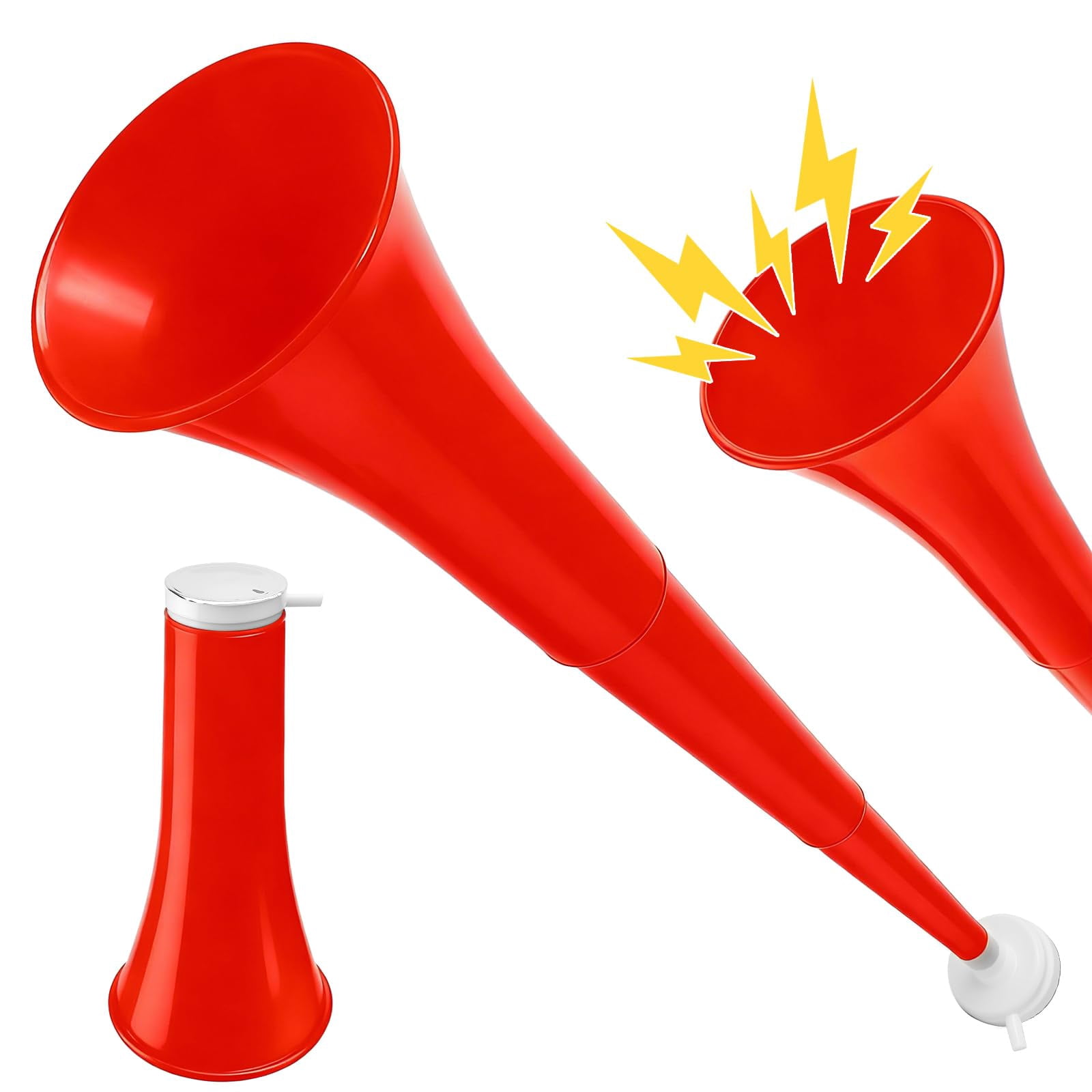 Fun Express Loud Stadium Soccer Horn - Red 1 Piece - Walmart.com