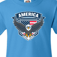 thumbnail image 4 of Inktastic America with Eagle Shield and Banner Youth T-Shirt, 4 of 5