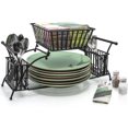 thumbnail image 1 of Sorbus Organizador de Utensilios para Buffet Incluye Servilletas, Utensilios y Portaplatos. Apilable y Desmontable. Ideal para Entretenimiento, Buffet, Cocina, Comidas, Picnics, Etc. (Negro)., 1 of 8