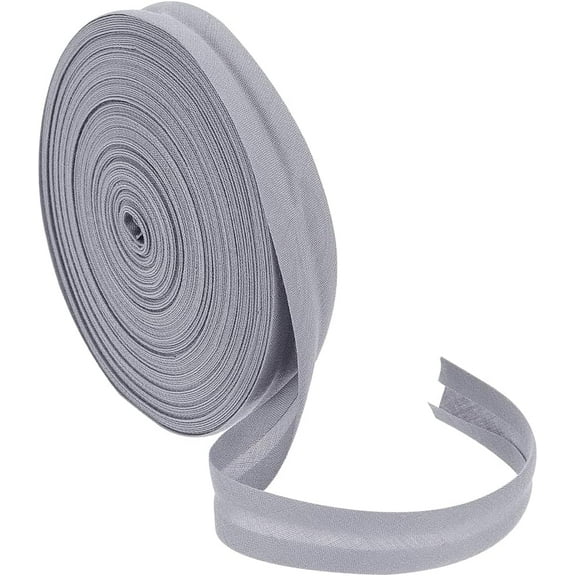 21.87 Yards Single Fold Bias Tape 1/2 inch Wide Dark Gray Bias Binding Tape Hemming Tape for DIY Garment Sewing Seaming Piping Quilting