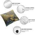 thumbnail image 6 of nygtbtfer Linen Throw Pillow Cover Oryginal Painting of Winter Mountain Landscape and Farm Home Decor Pillowcase Cushion Cover for Sofa Couch Bed and Car White, 6 of 7