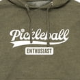 thumbnail image 3 of Instant Message - Pickleball Enthusiast - Men's Pullover Hooded Fleece Sweatshirt, 3 of 7