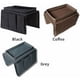 thumbnail image 2 of Organizador de apoyabrazos de sofá, soporte de sofá con control remoto, organizador de sofá de tela Oxford con bandeja portavasos para reposabrazos de silla de colchón reclinable, negro, tamaño libre, 2 of 5