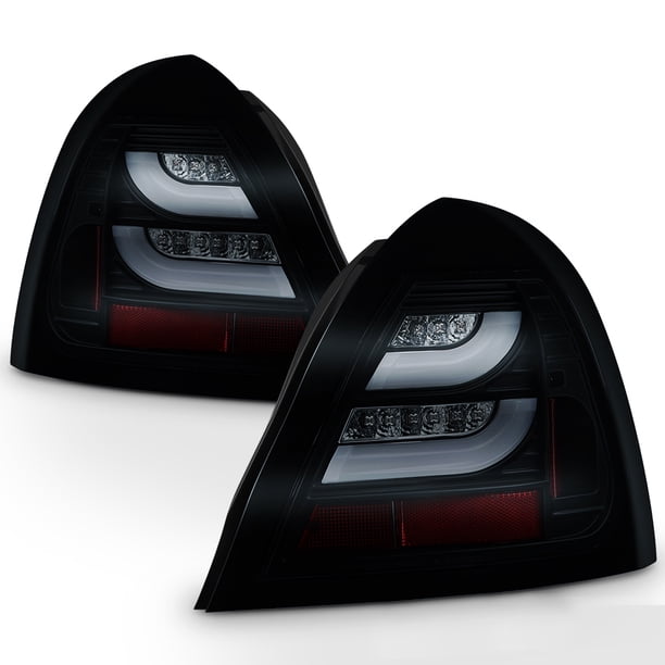 Fits 20042008 Pontiac Grand Prix Black Smoked LED Tube Tail Lights