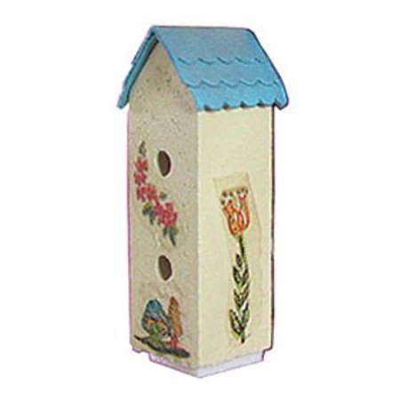 Dollhouse Birdhouse 2 Story Ass'T Colors/Designs